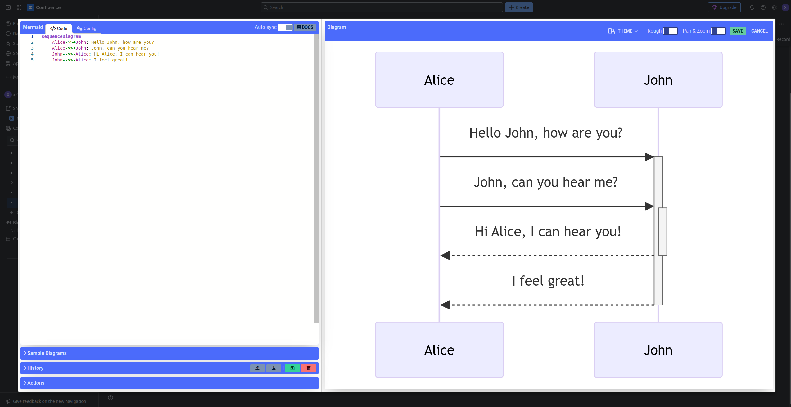 Mermaid live editor with code and preview