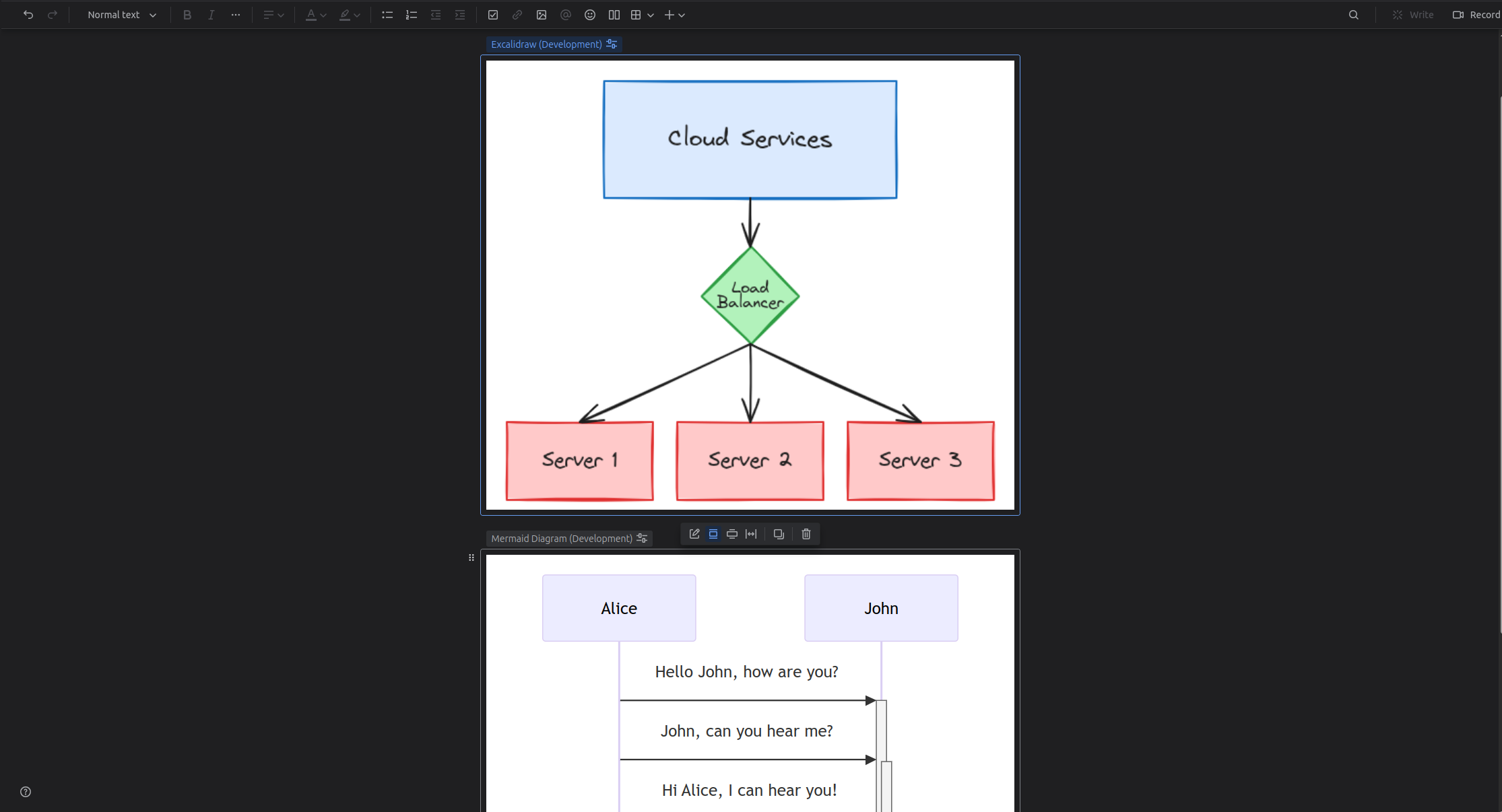 Saving the diagram macro
