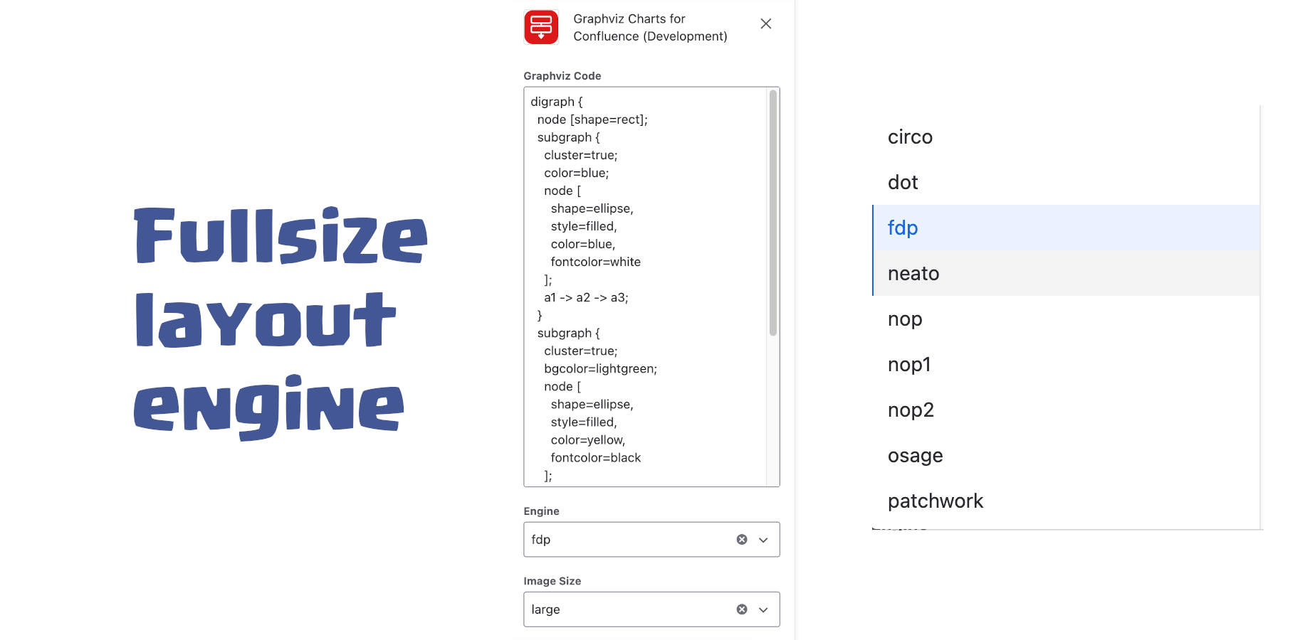 Clicking edit icon to configure Graphviz chart